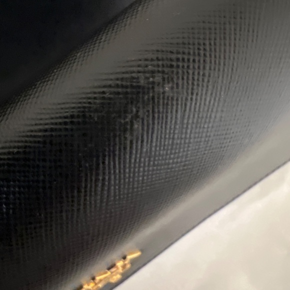 Prada wallet on chain - black saffiano leather - Picture 3 of 4